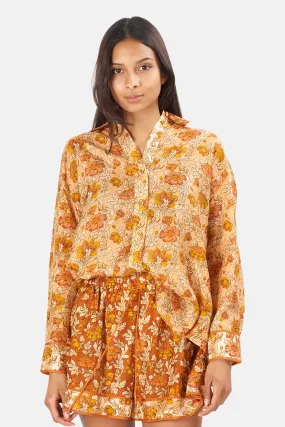 Andie Relaxed Shirt Duty Almond Floral