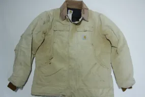 Carhartt Vintage C03 Y2K BRN Traditional Chore Canvas Duck Work Jacket Distressed