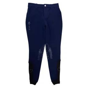 Cavalleria Toscana Team Grip Breeches in Midnight Blue - Children's 12