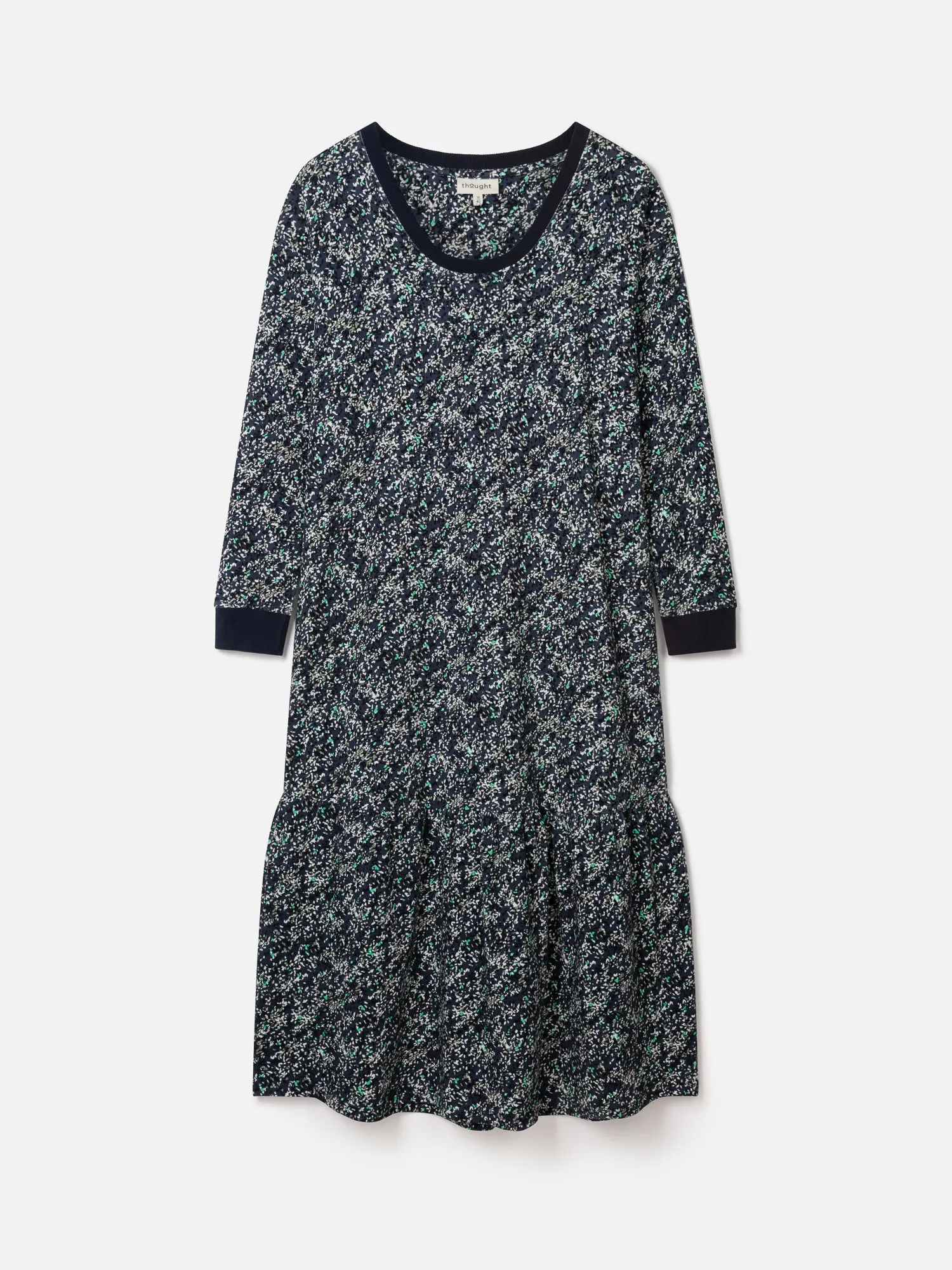 Colette Fairtrade Organic Cotton Midi Dress - Navy