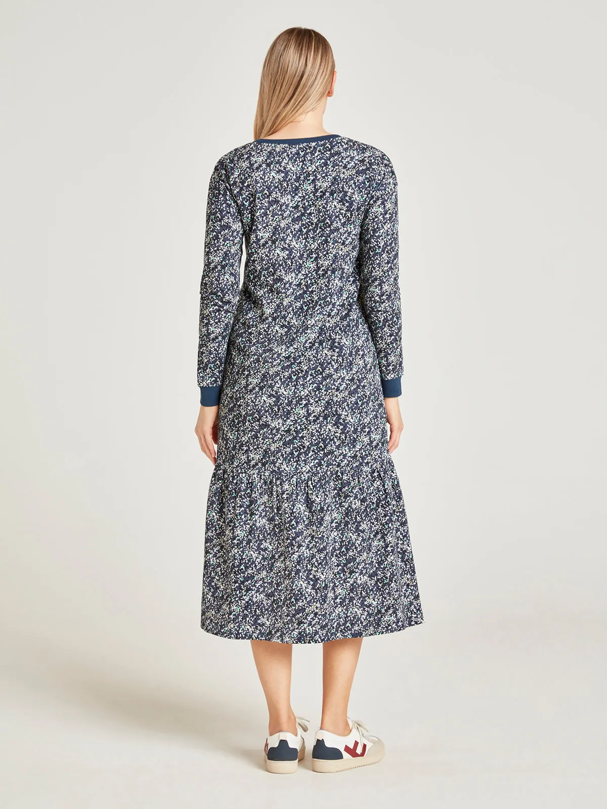 Colette Fairtrade Organic Cotton Midi Dress - Navy