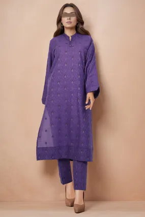 Cotton Jacquard Stitched 2 Piece (Shirt/Trouser)