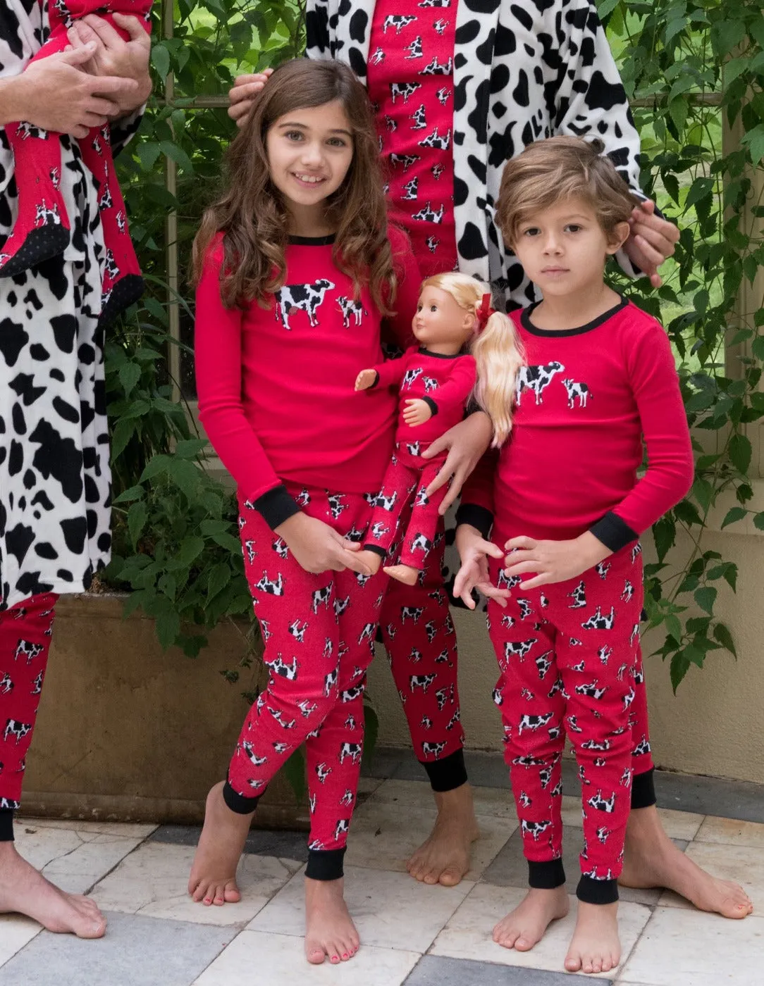 Cow Matching Family Pajama Set