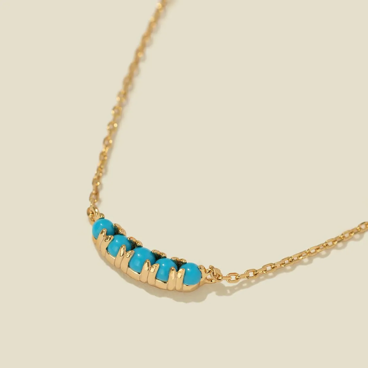 Crescent Turquoise Necklace | Final Sale