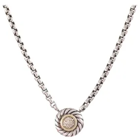 David Yurman Cookie Diamond Pendant Necklace