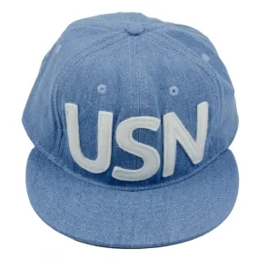 Ebbets - USN Cap (Adjustable Cotton) - Washed Denim