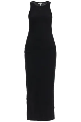 GANNI ribbed jersey midi dress with nine