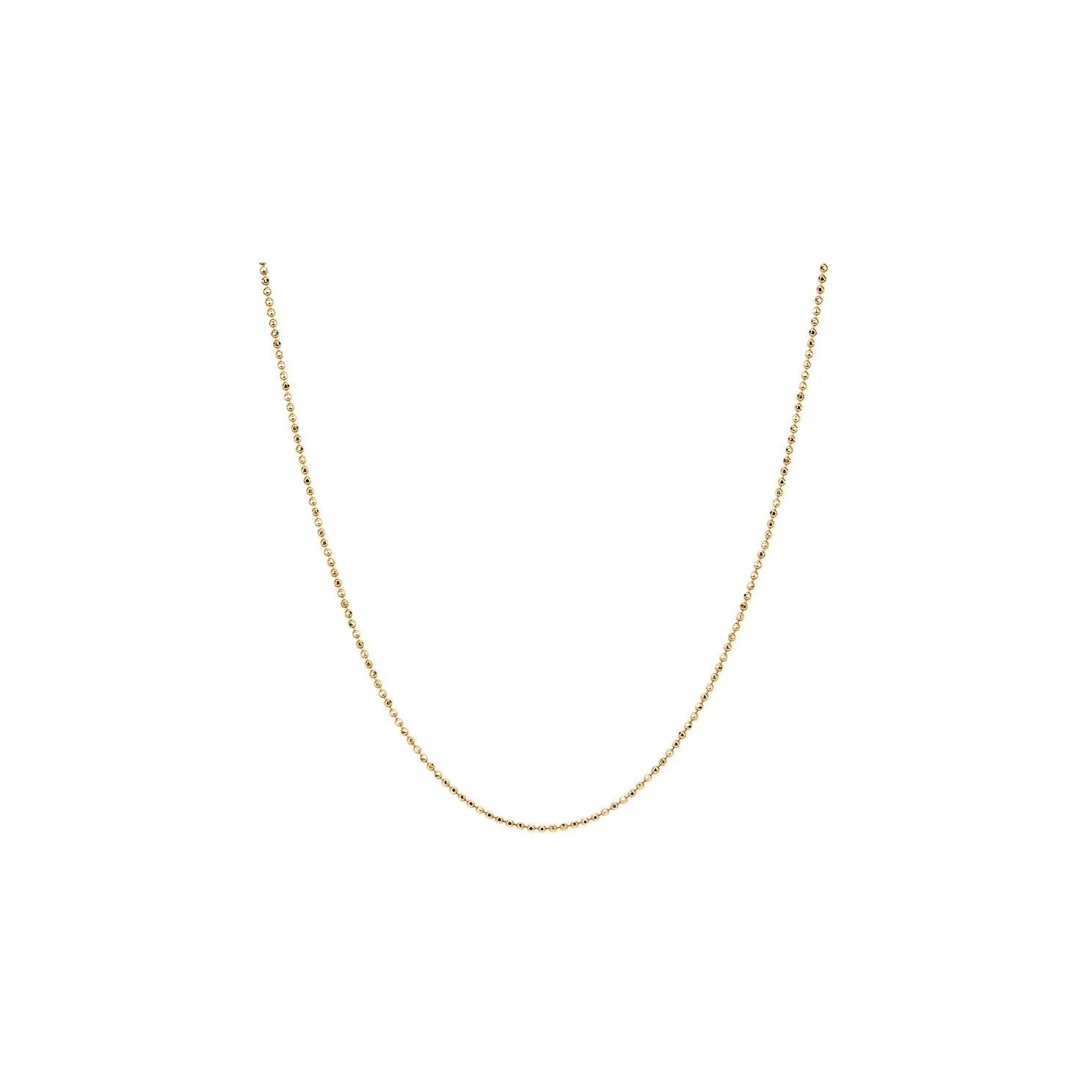 Gold Faceted Ball Chain