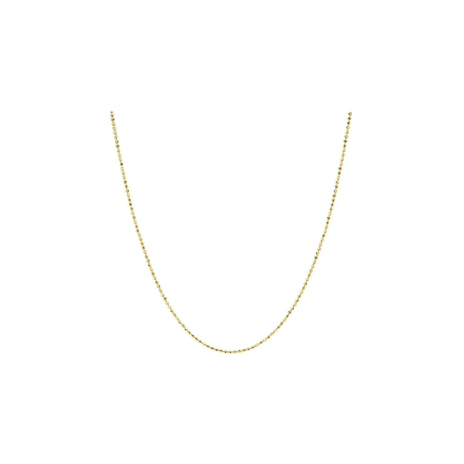 Gold Faceted Ball Chain