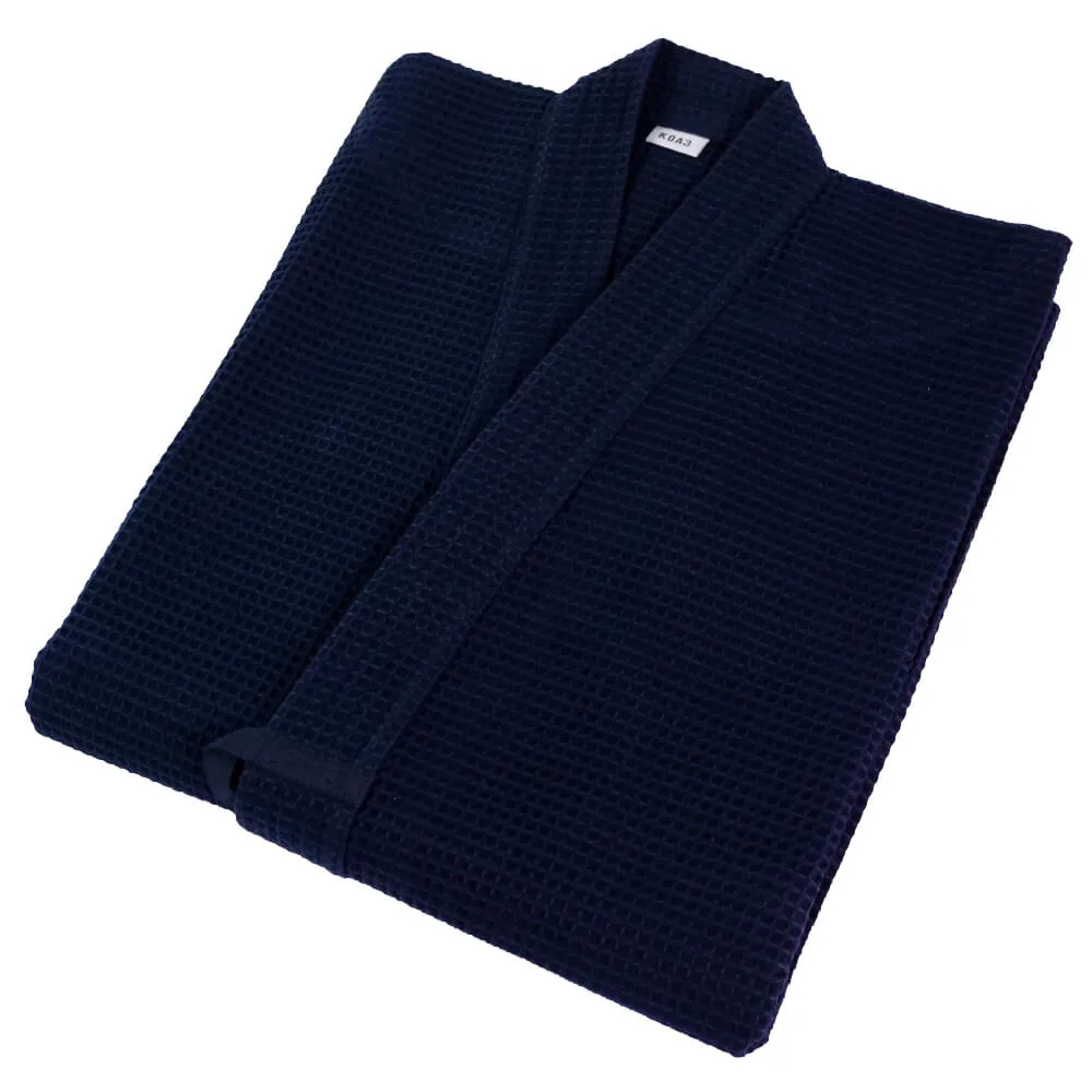 'Honeycomb' Navy Poly/Cotton Kendogi - Jacket