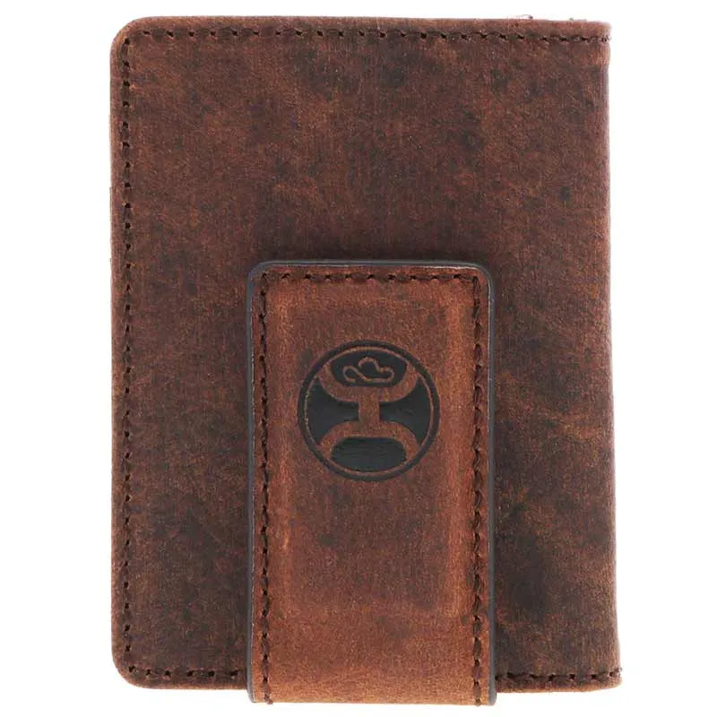 Hooey Men's Cash Turquoise Inlay Bifold Money Clip