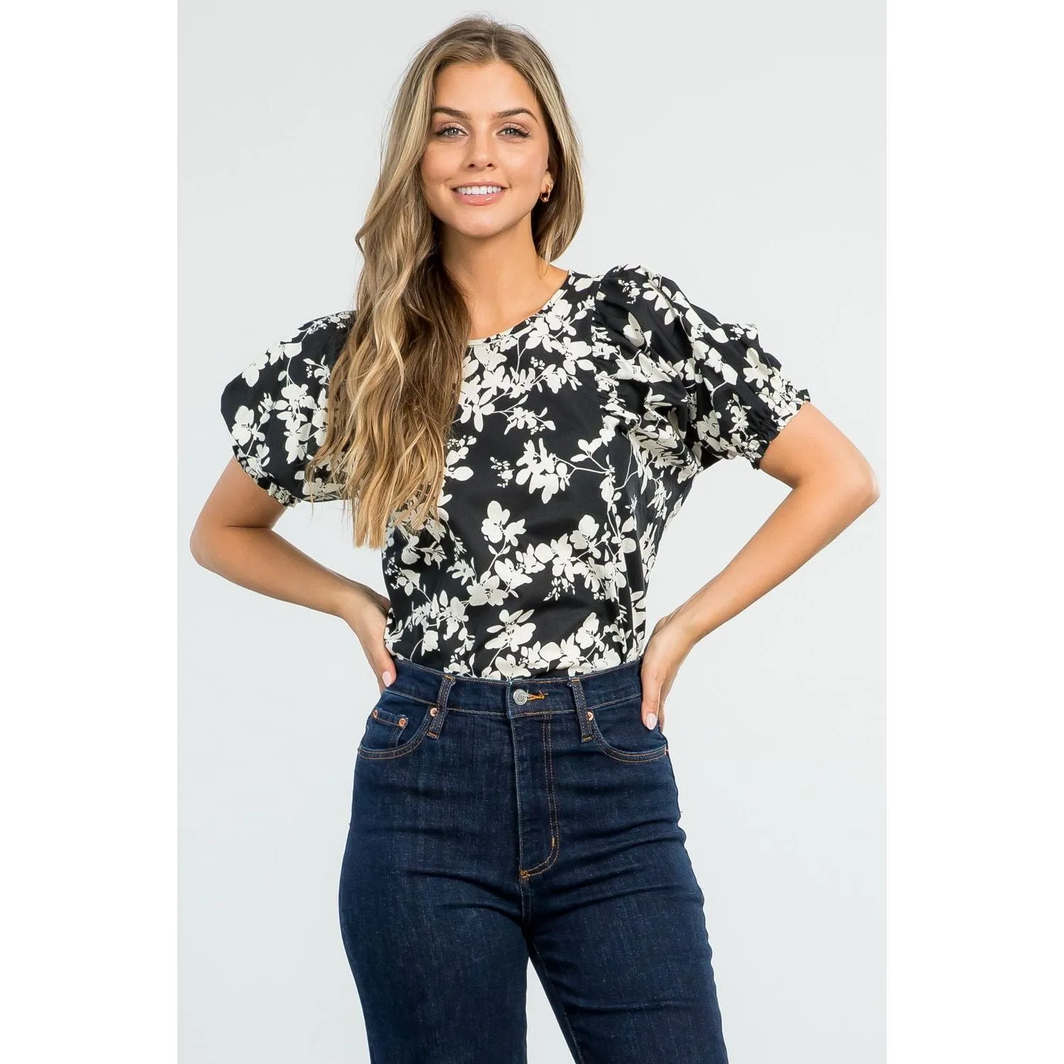 Kara Floral Print THML Top-SALE