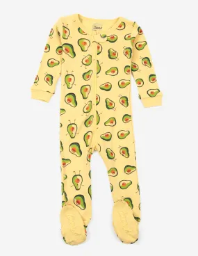 Kid's Footed Avocado Pajamas