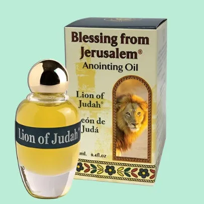 Lion of Judah Incienso Anointing Oil Made in Israel the Land of the Bible 12 ml