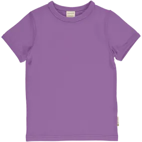 Maxomorra Purple Organic Cotton Short Sleeved Top