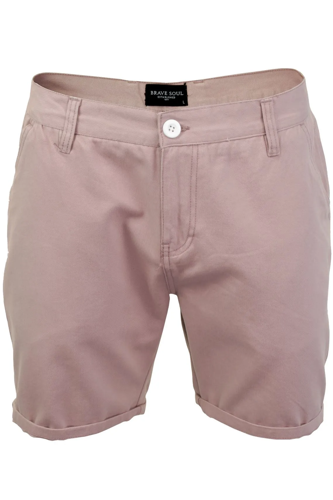 Mens Brave Soul Cotton Twill Chino Shorts