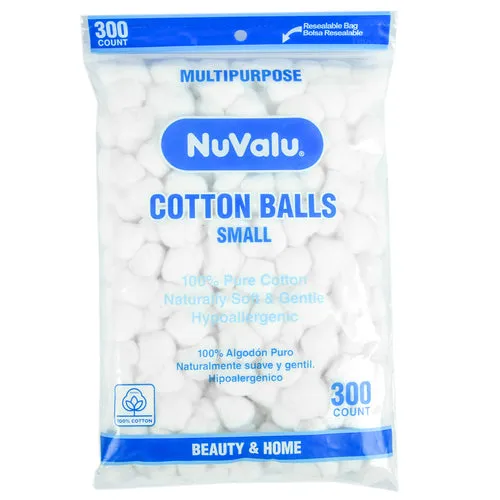 NUVALU Small Cotton Bolitas de Algodón 300 pzas