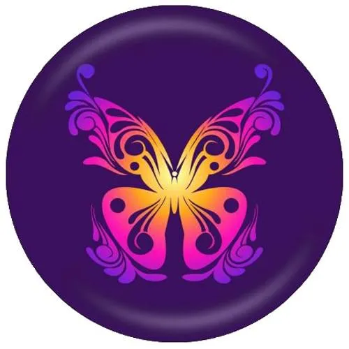 OnTheBallBowling Valentina Georgieva Design Butterfly Bowling Ball