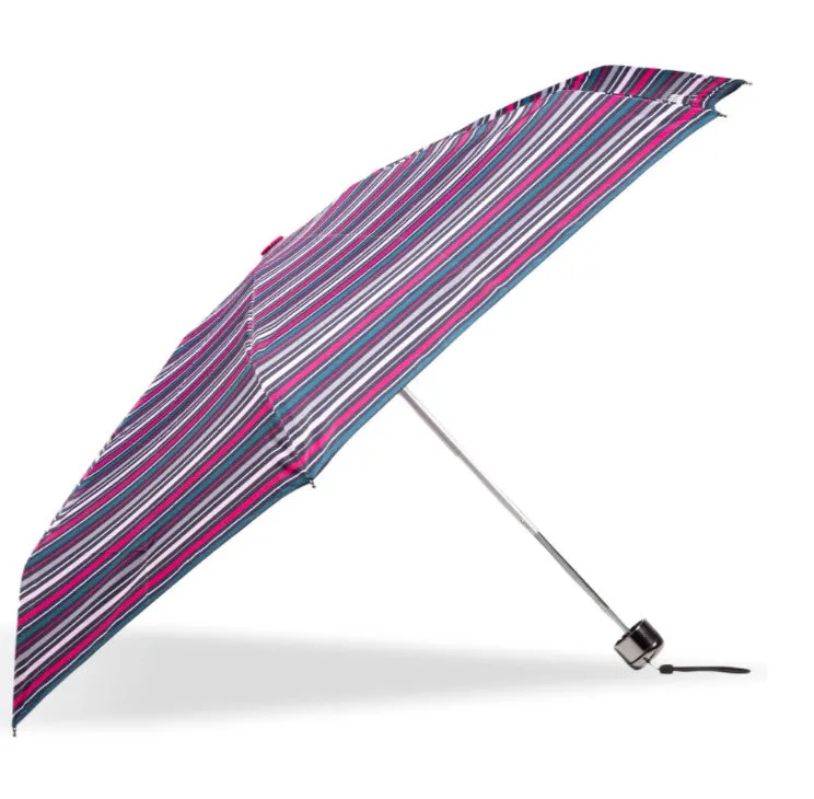 Parapluie Mini X-TRA Solide Isotoner Rayures Canard