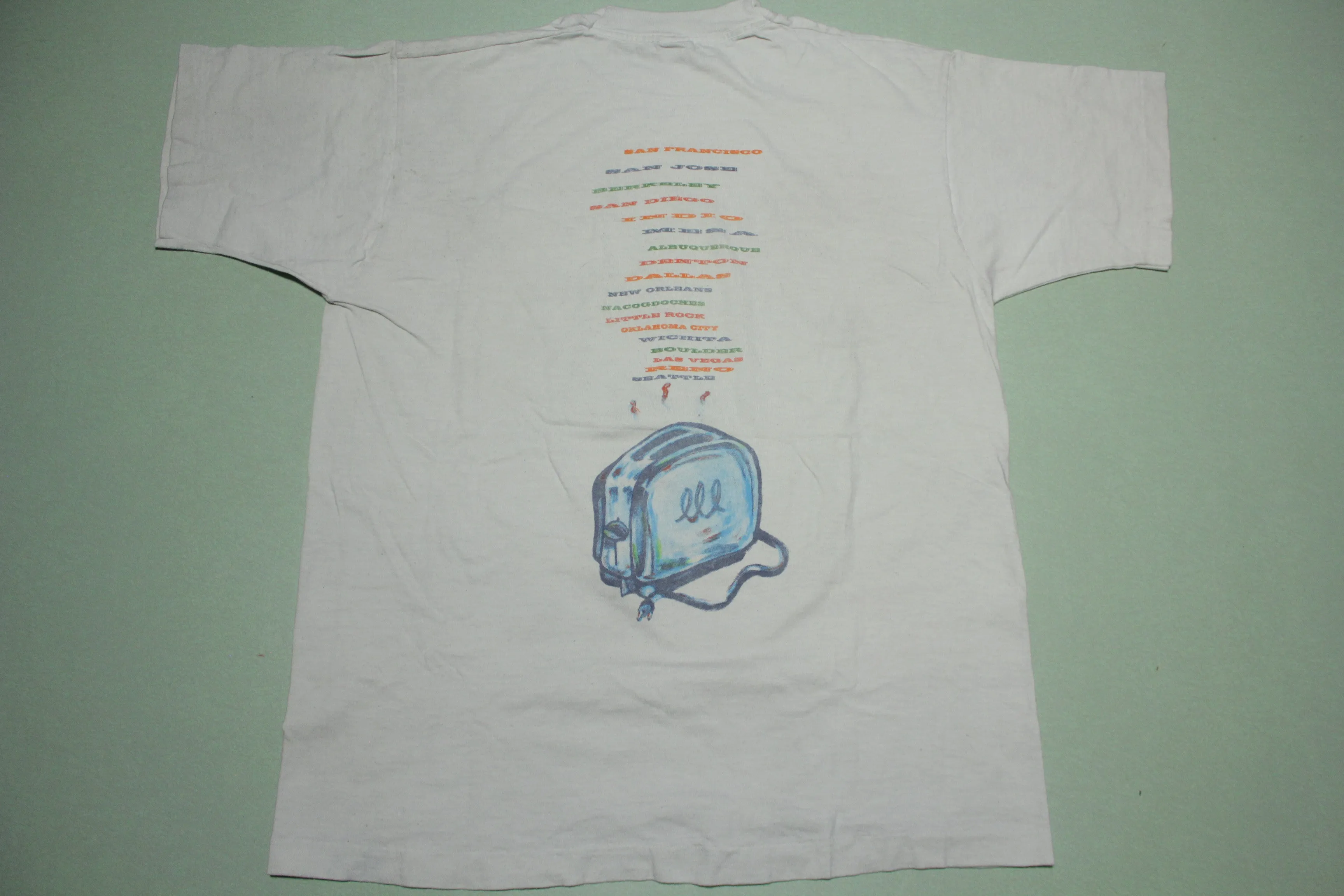 Pearl Jam 1994 String Puppet Marionette Vintage 90's Freak Swallow Toaster T-Shirt