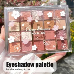 Pearly Floral Glitter Eyeshadow Palette - Kimi