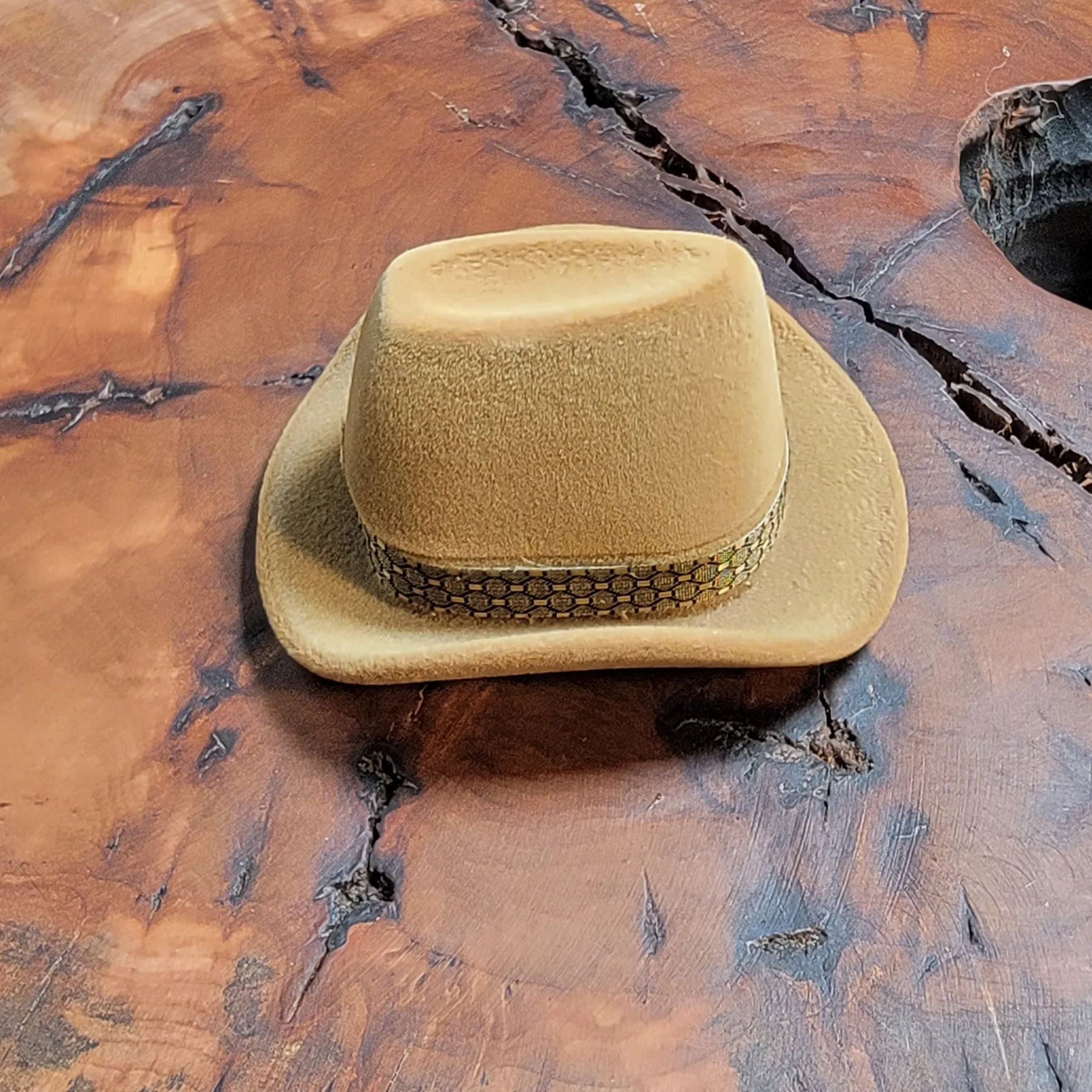 Personalized Cowboy Hat Ring Box - Custom Engraved Ring Box - Handwriting Ring Box