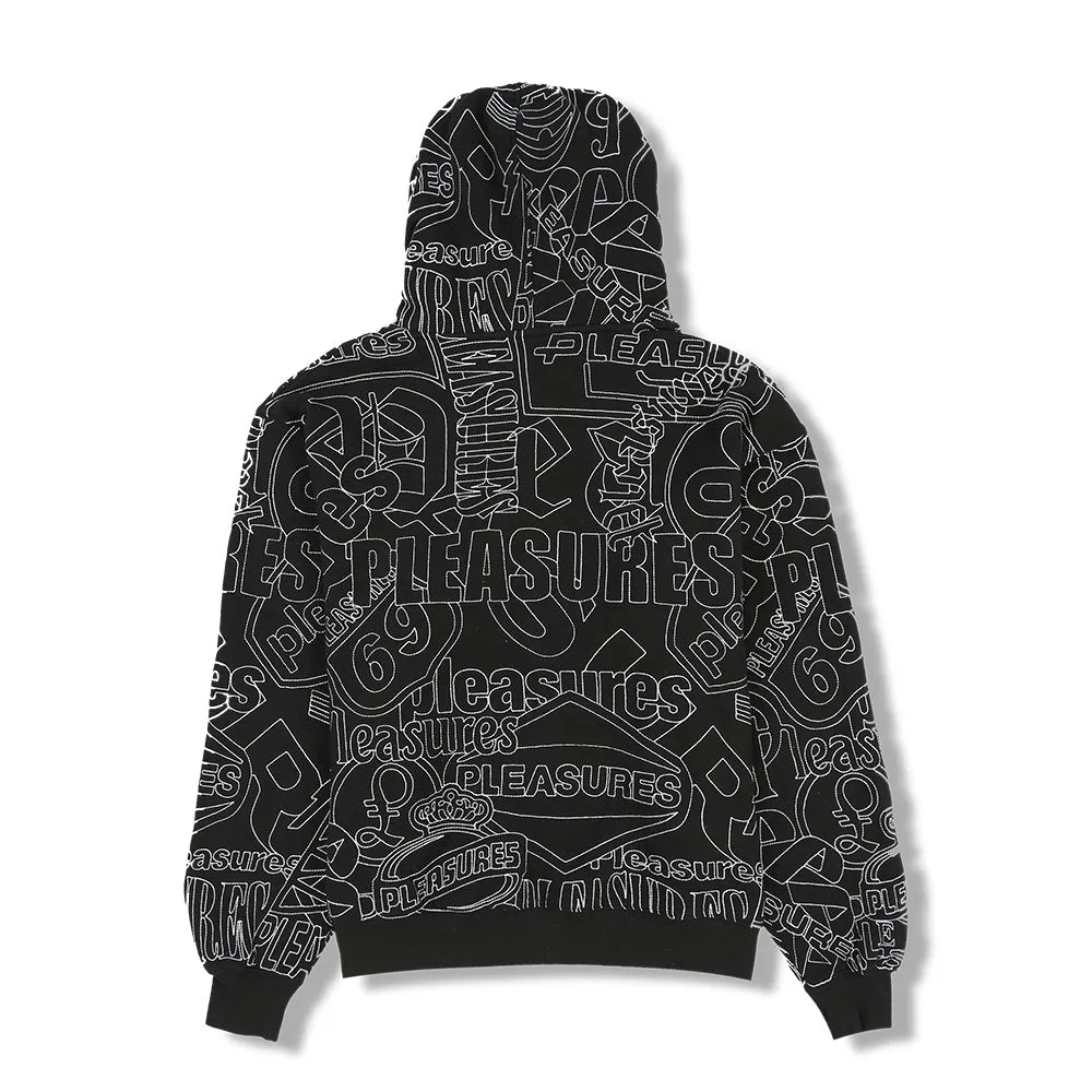 Pleasures Signal Zip Up Hoodie