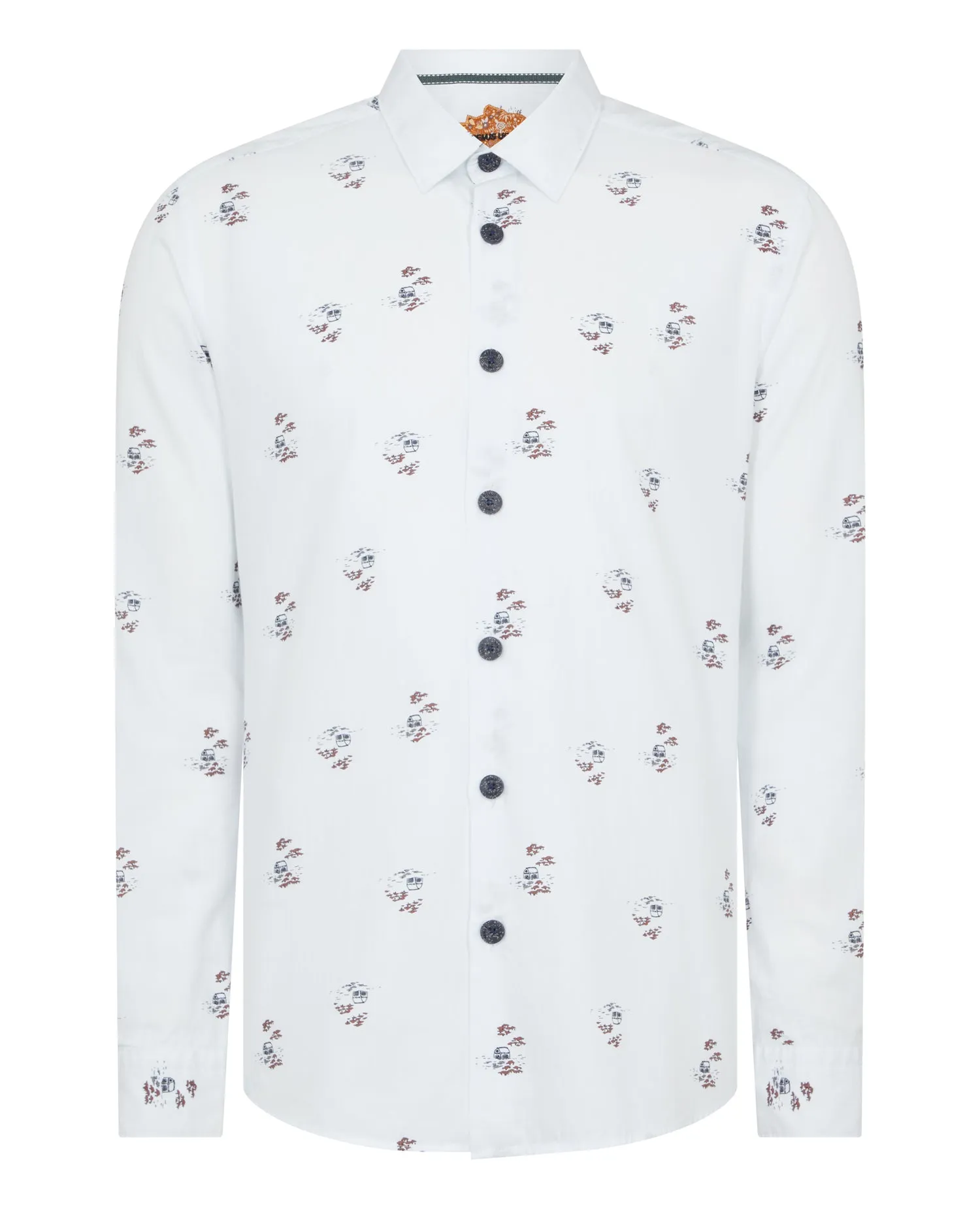 REMUS UOMO Ashton Slim Fit Printed Shirt - New AW20