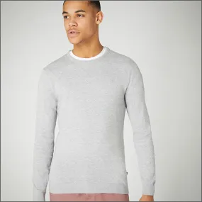 Remus Uomo Cotton Grey Crew Neck Sweater>>