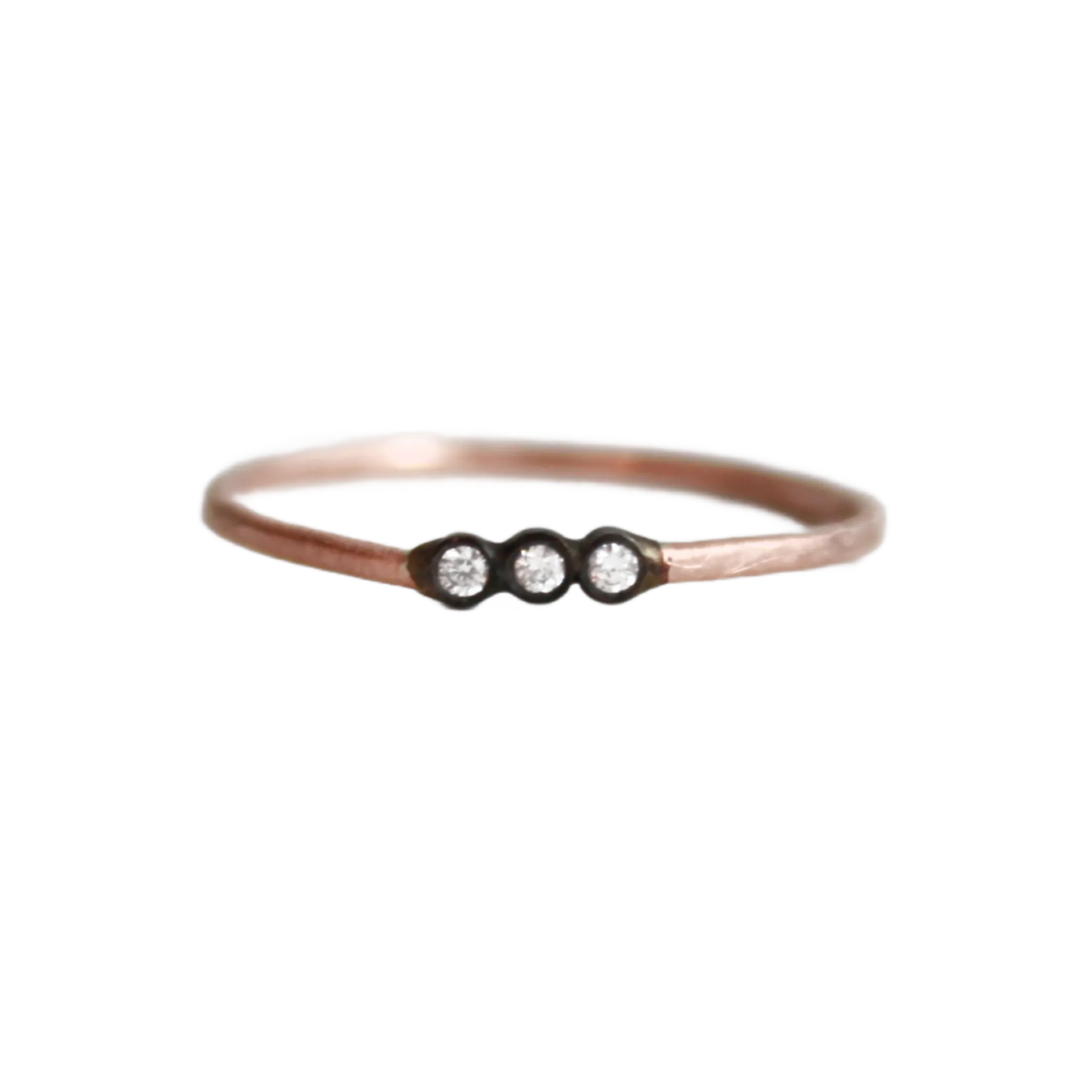 Rose Gold & Rhodium Plated Diamond Ring