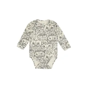 SGBob L/S Body w/Owls - Creamy White (Cream)