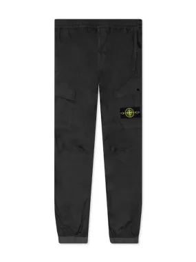 Stone Island Cotton Stretch Cargo Pants Charcoal