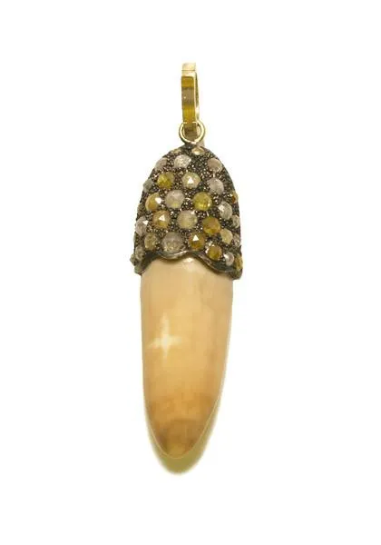 Sylva & Cie Tusk Pendant With 3.42ctw Diamonds