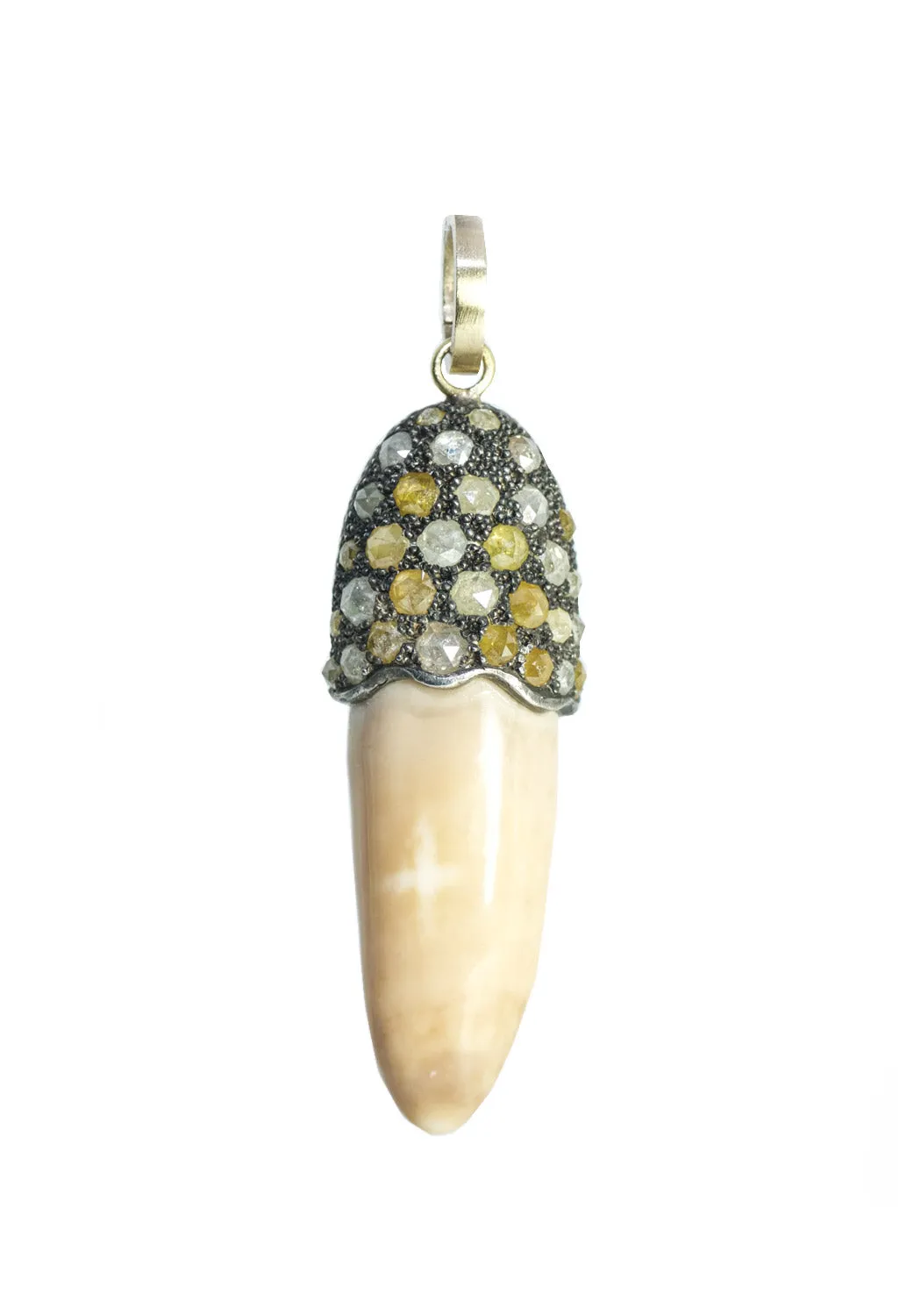 Sylva & Cie Tusk Pendant With 3.42ctw Diamonds