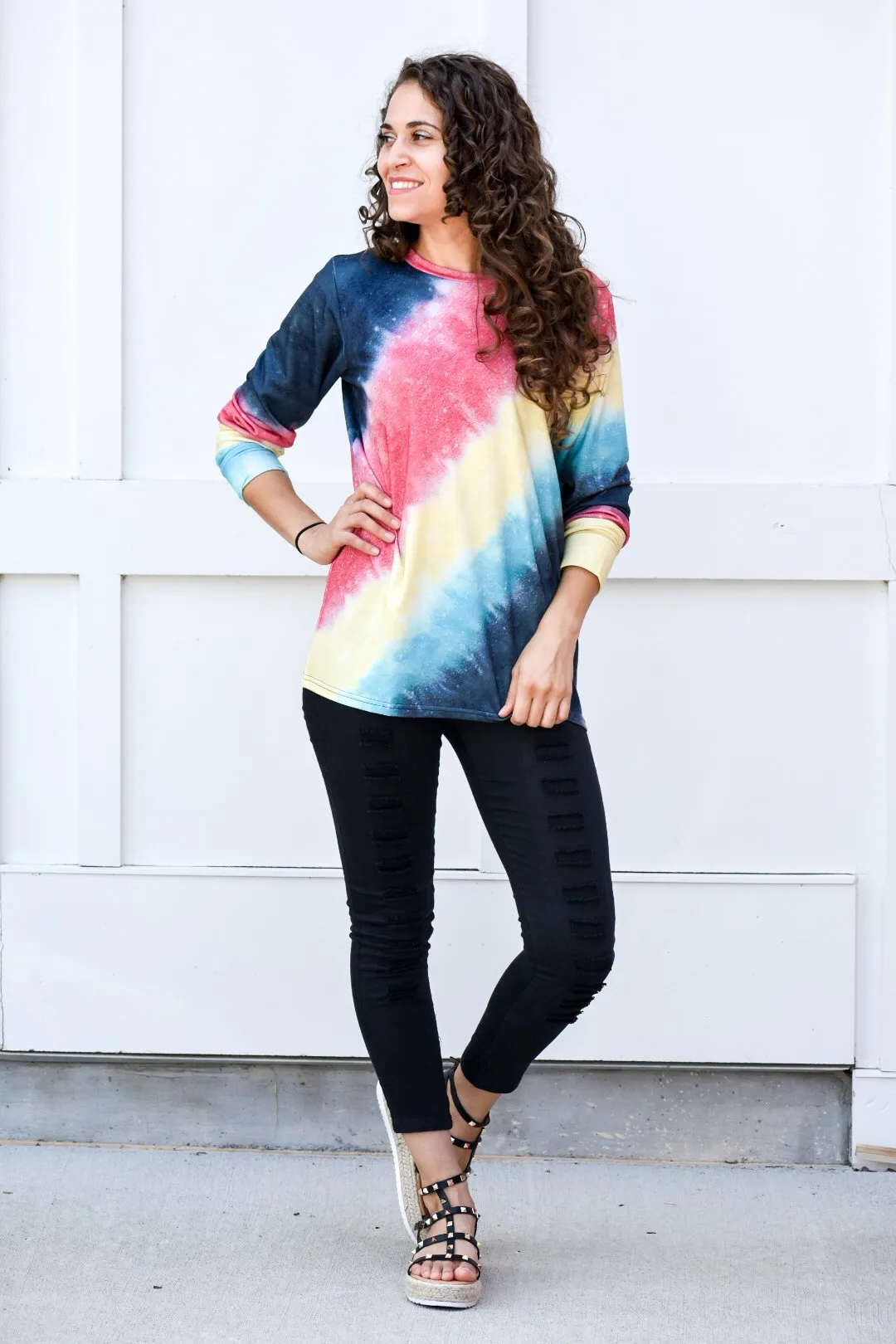 Time After Time Multi Color Sweater