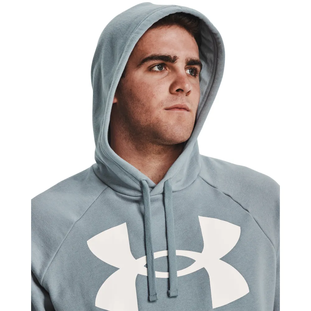 'Under Armour' Men's Rival Fleece Big Logo Hoodie - Harbor Blue