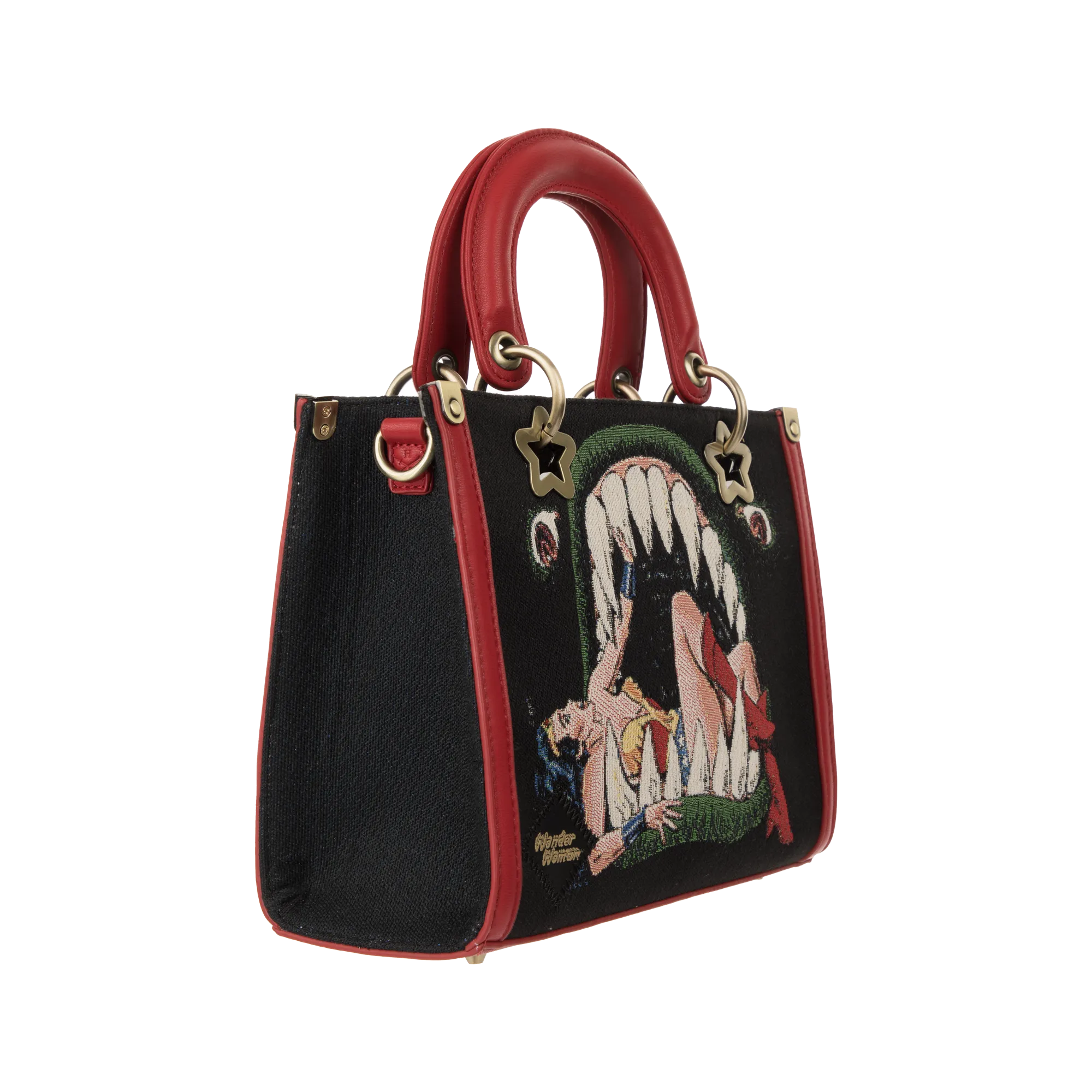 Wonder Woman Tapestry Red & Black Handbag